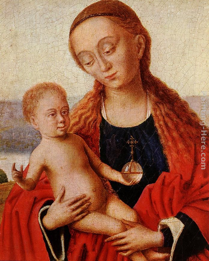 Madonna (detail) painting - Petrus Christus Madonna (detail) art painting